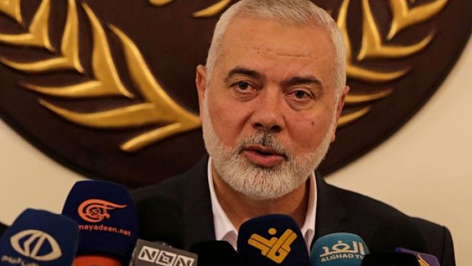 هنية يهاتف رئيس المخابرات المصرية حول تطورات الحرب في غزة